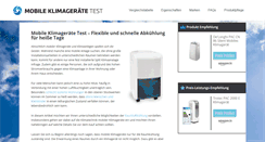 Desktop Screenshot of mobileklimageraetetest.com